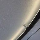 Minimalist black designer ring led wall light for living room