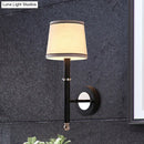 Minimalist black & flaxen sconce light for bedroom 110v-120v 220v-240v