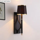 Minimalist black & flaxen sconce light for bedroom 110v-120v 220v-240v