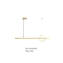 Minimalist black geometric copper chandelier dining room pendant light