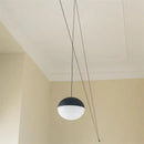 Minimalist black geometric glass ball led chandelier living room