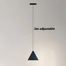 Minimalist black geometric led pendant light living room fixture