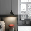 Minimalist black geometric led pendant light living room fixture