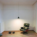 Minimalist black geometric led pendant light living room fixture