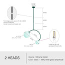 Minimalist black glass ball pendant lights – dining room curved arm
