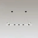 Minimalist black glass tube pendant lamp for office led lighting