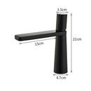 Minimalist black & gold brass bathroom faucet mixer tap