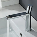 Minimalist black & gold brass bathroom faucet mixer tap