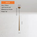 Minimalist black & gold cone tube pendant lights for kitchen dining room