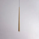 Minimalist black & gold cone tube pendant lights for kitchen dining room