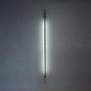 Minimalist black & gold feather wing wall lamp for living room