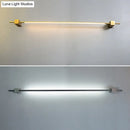 Minimalist black & gold feather wing wall lamp for living room
