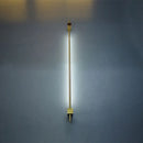 Minimalist black & gold feather wing wall lamp for living room