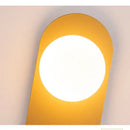 Minimalist black & gold glass ball led wall sconce bedroom light