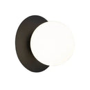 Minimalist black & gold led wall lamp for living room globe sconce