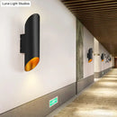 Minimalist black & gold wall light for corridor and bedroom