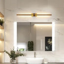 Minimalist black & gold wall sconce living room led vertical bar