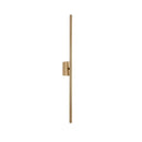 Minimalist black & gold wall sconce living room led vertical bar