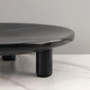 Minimalist black imitation marble fruit tray dining room decor