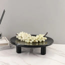 Minimalist black imitation marble fruit tray dining room decor