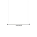 Minimalist black led pendant lamp – kitchen island horizontal light