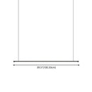 Minimalist black led pendant lamp – kitchen island horizontal light