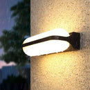 Minimalist black led wall sconce capsule yard fixture 220v-240v