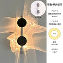 Minimalist black led wall sconce living room ambient light