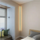 Minimalist black linear led wall lamp for bedroom living room