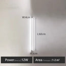 Minimalist black linear led wall lamp for bedroom warm glow