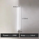 Minimalist black linear led wall lamp for bedroom warm glow