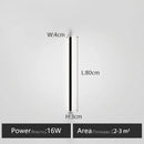 Minimalist black linear led wall lamp for bedroom warm glow