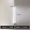 Minimalist black linear led wall lamp for bedroom warm glow
