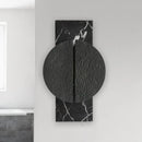 Minimalist black marble wall lamp – living space led circle sconce