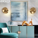 Minimalist black moon shaped sconce lighting – bedroom wall lamp