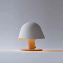 Minimalist black mushroom glass table lamp for bedroom living room