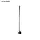 DecorBites™ Sleek Black Iron Wall Light Fixture - Needle Sword Design - 23.5/31.5 Inches High - LED Sconce for Lounge