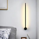 DecorBites™ Sleek Black Iron Wall Light Fixture - Needle Sword Design - 23.5/31.5 Inches High - LED Sconce for Lounge