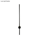 DecorBites™ Sleek Black Iron Wall Light Fixture - Needle Sword Design - 23.5/31.5 Inches High - LED Sconce for Lounge
