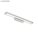 Minimalist black & silver led bathroom vanity lamp