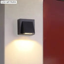 Minimalist black triangle aluminum flush wall lamp corridor light