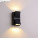 Minimalist black triangle aluminum flush wall lamp corridor light
