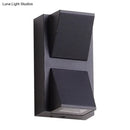 Minimalist black triangle aluminum flush wall lamp corridor light
