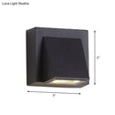 Minimalist black triangle aluminum flush wall lamp corridor light