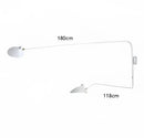 Minimalist black wall lamp living room adjustable two arm light