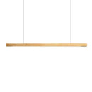 Minimalist black walnut log strip pendant light for dining room