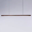 Minimalist black walnut wood pendant light for dining room