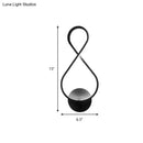 Minimalist black & white acrylic led wall lamp bedroom sconce