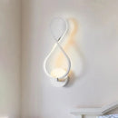 Minimalist black & white acrylic led wall lamp bedroom sconce