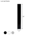 Minimalist black & white aluminum shade direct wired sconce bedroom
